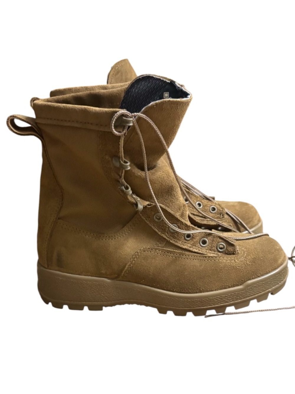 McRAE NWT Coyote Brown Suede Lace-Up Tactical Boots Size 6.5 — Made in USA